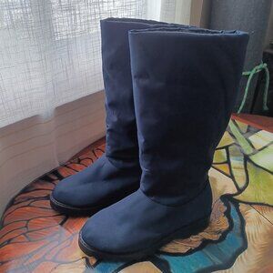 NWT Women's Cougar Navy Blue old Weather Waterproof Nylon and Fleece Lined Boots